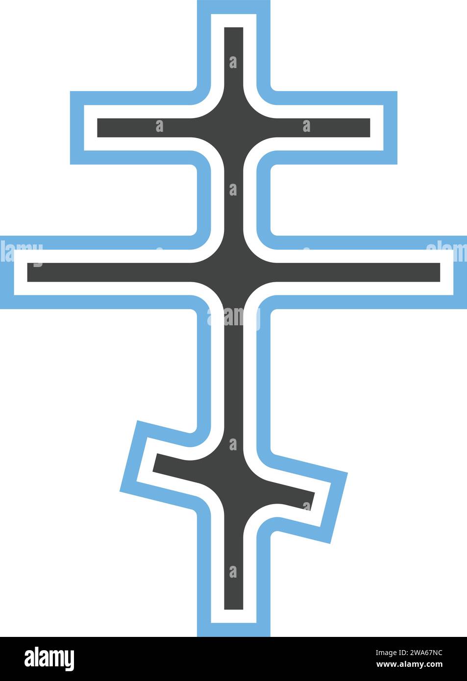 Orthodox Cross icon vector image Stock Vector Image & Art - Alamy