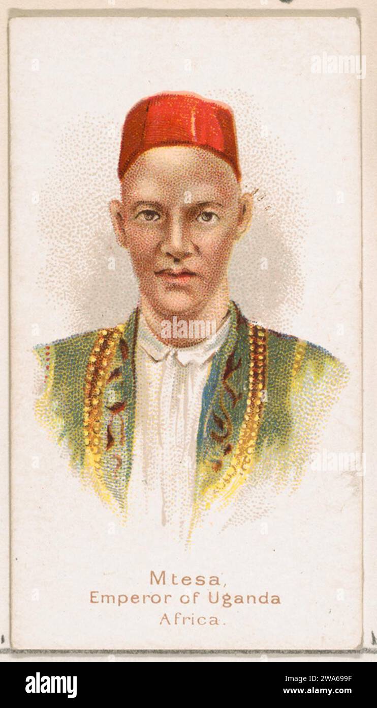 Mtesa, Emperor of Uganda, Africa, from the Savage and SemiBarbarous