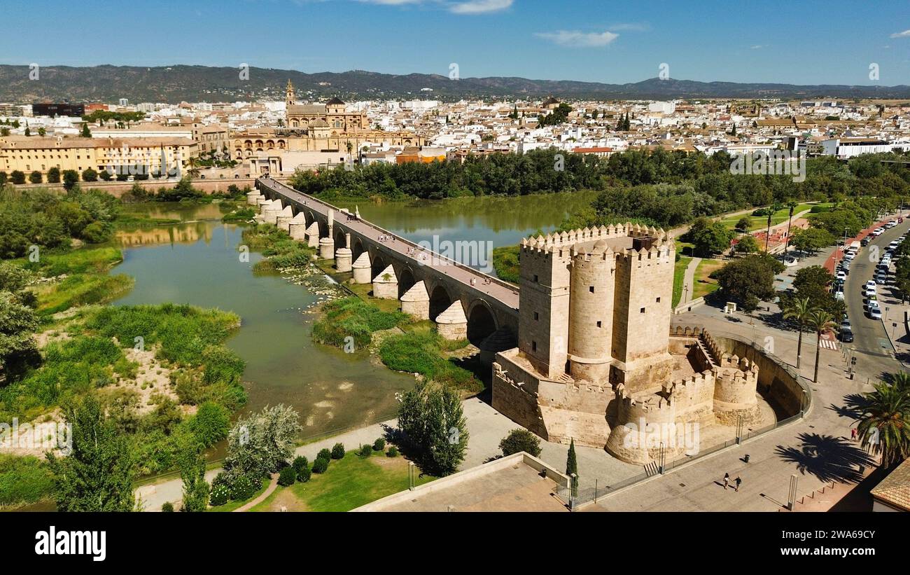 Drone photo calahorra tower hi-res stock photography and images - Alamy