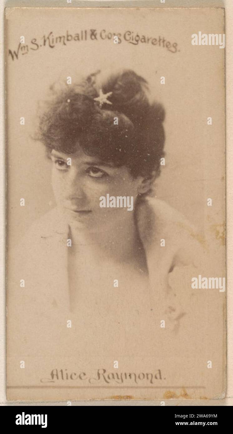Alice Raymond, from the Actresses series (N203) issued by Wm. S ...