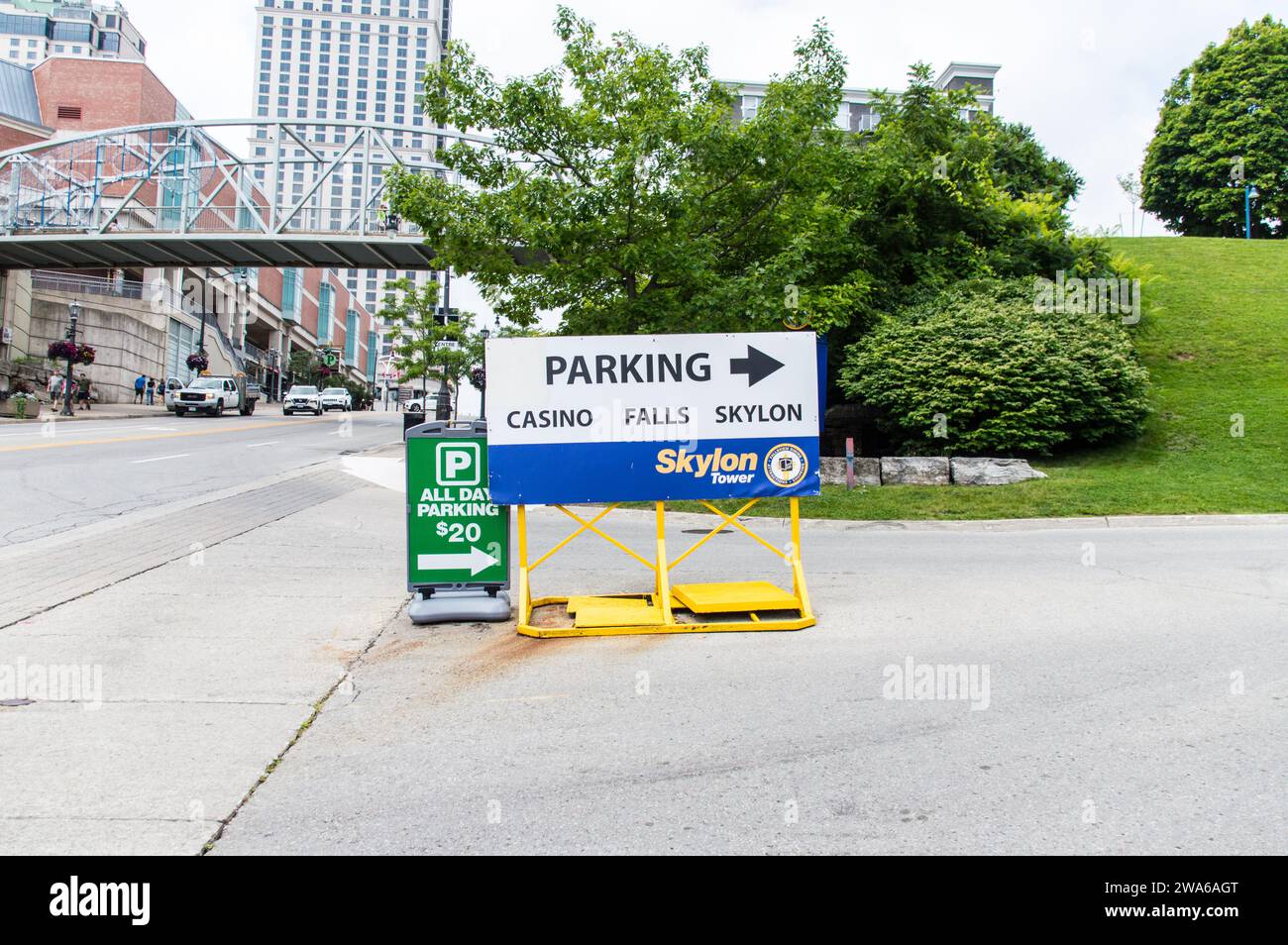 All day parking at Skylon for CAD 20 Stock Photo