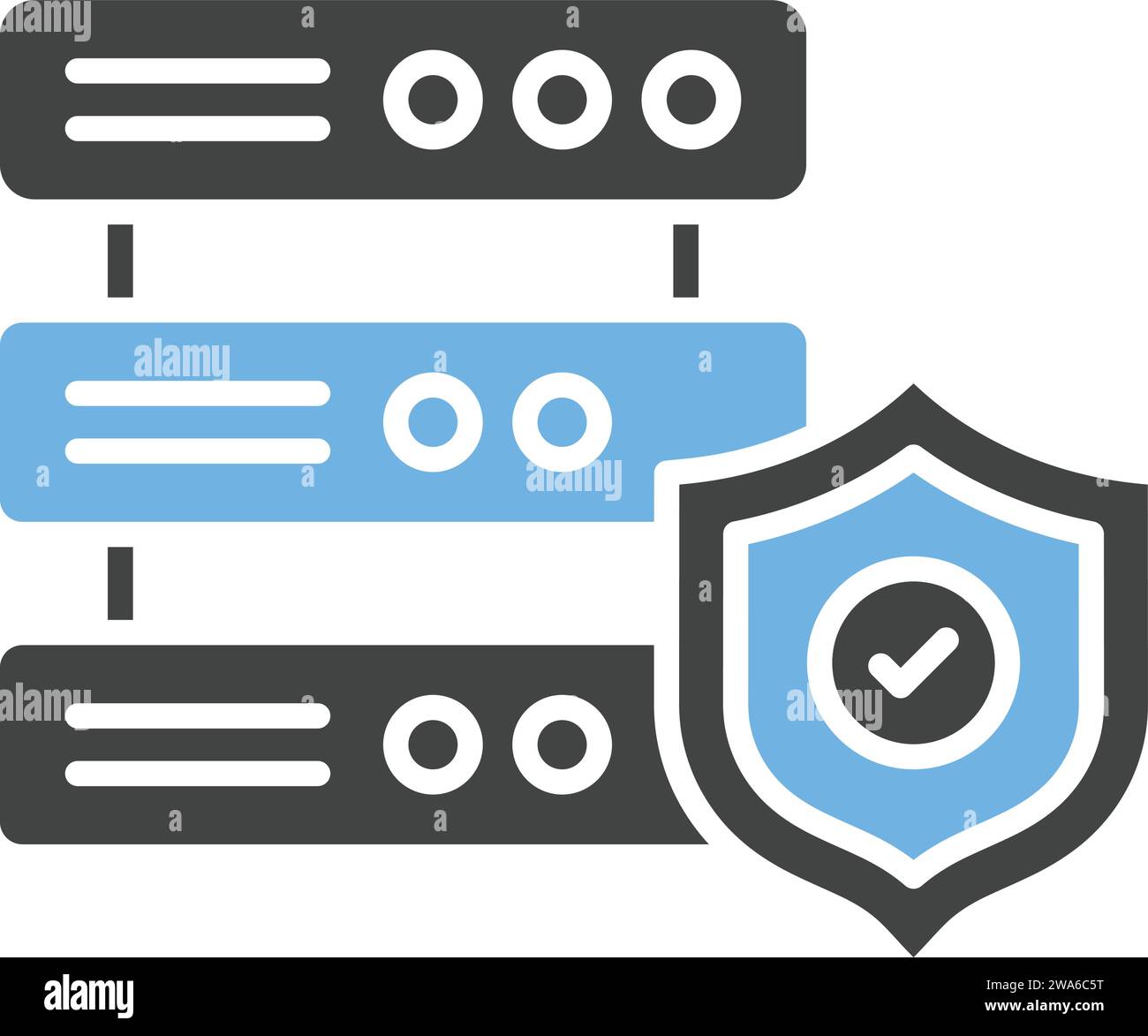 Secure Server icon vector image. Stock Vector