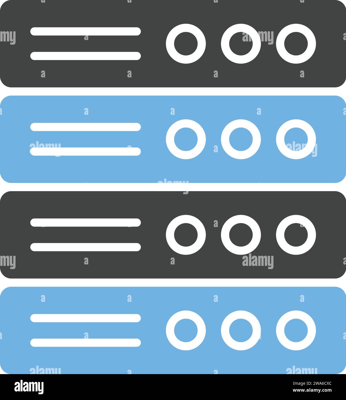 Server icon vector image. Stock Vector