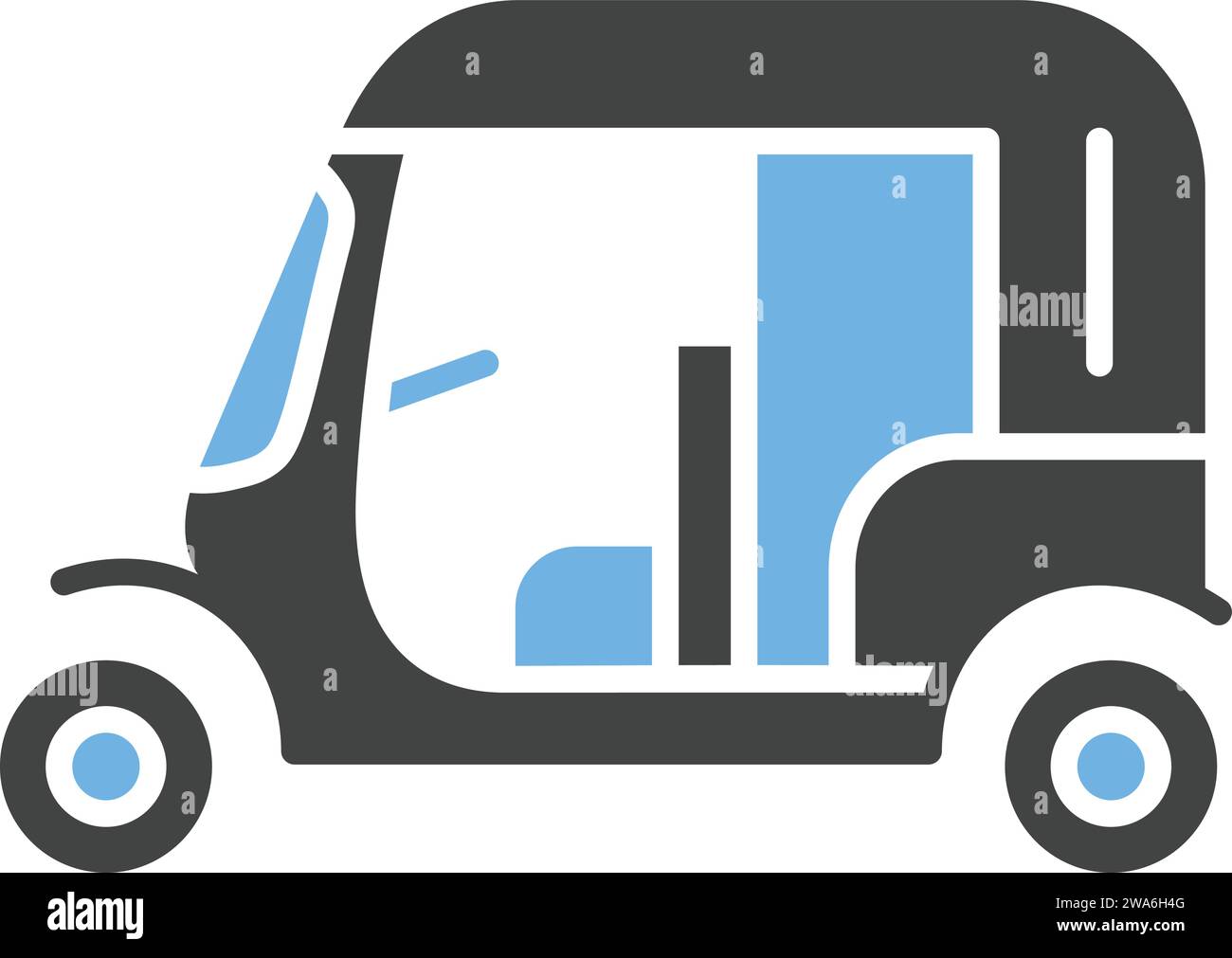 Tuk-Tuk icon vector image. Stock Vector