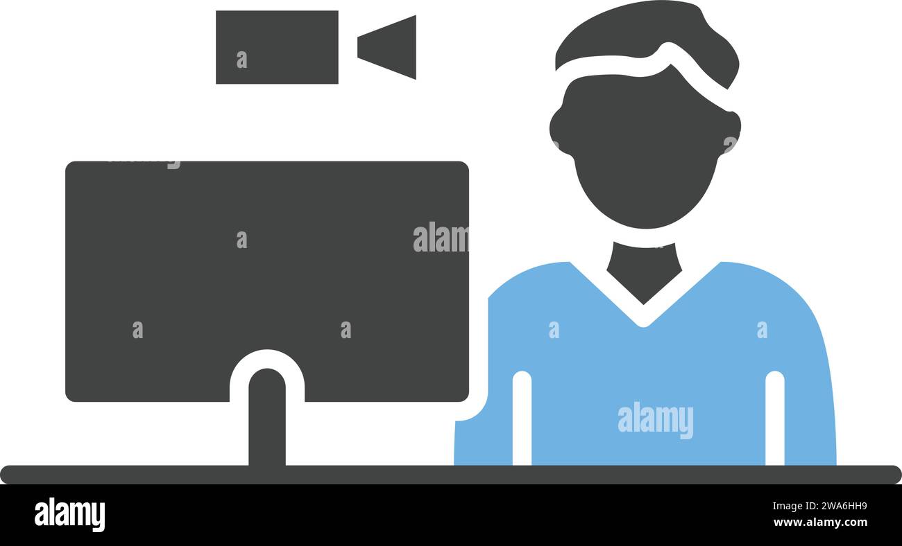 Video call vector hi-res stock photography and images - Alamy