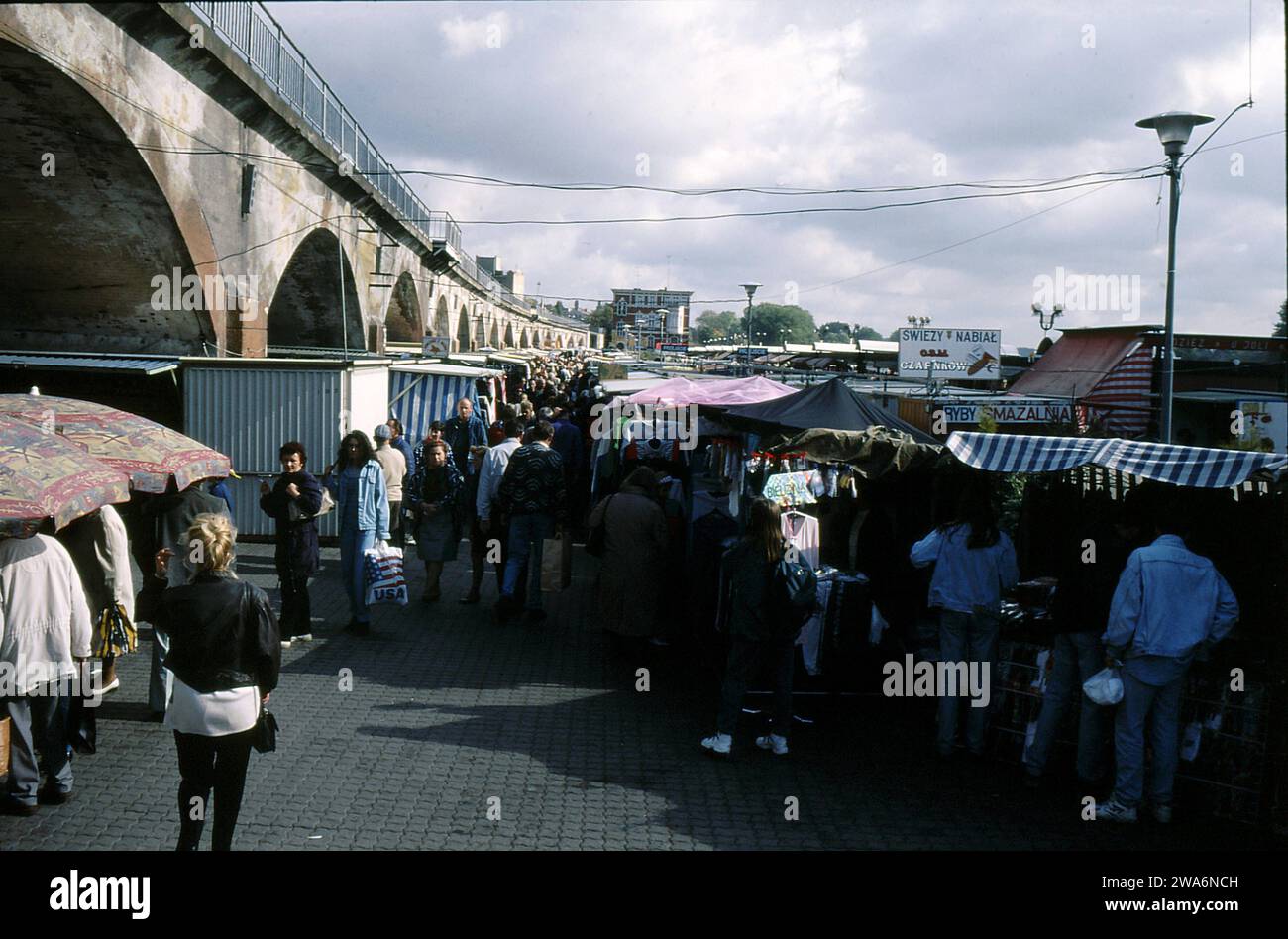 CORZOW / POLLAND  FILE IMAGES 29 SEPTEMBER 1996Business and daily life fleamarket and Polland Stock Photo