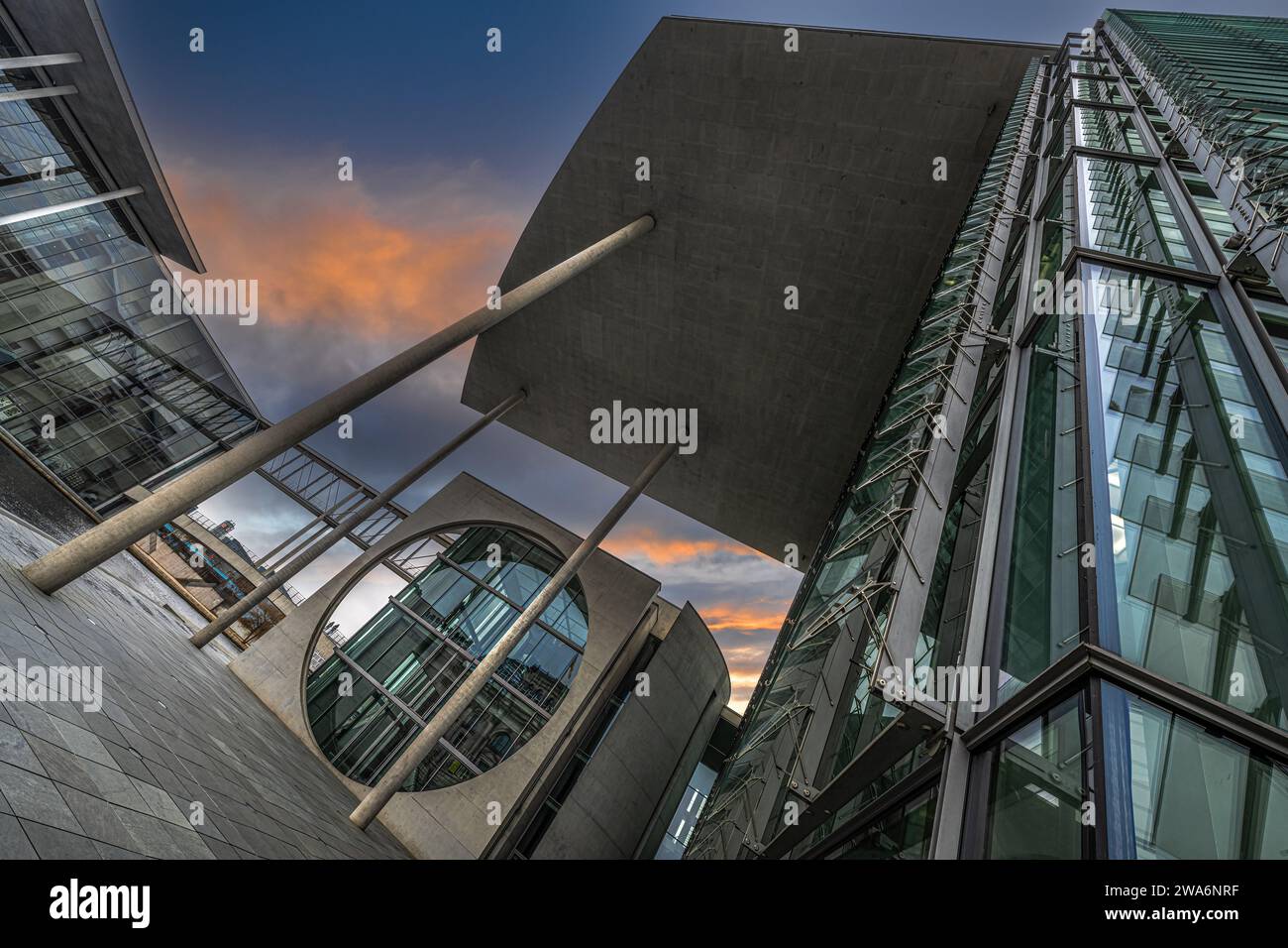 Library of the German Bundestag in Berlin Stock Photo