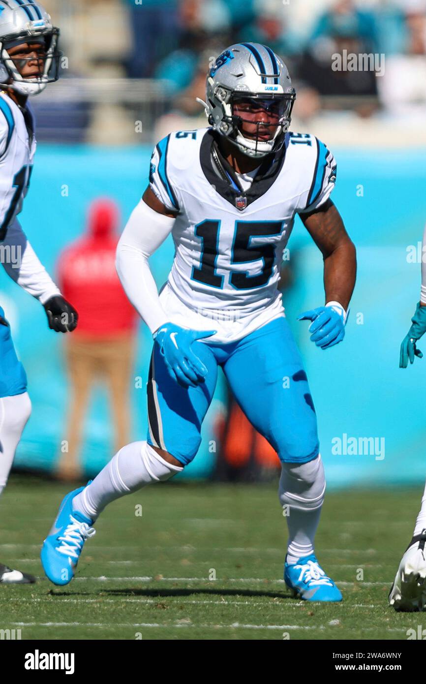 Carolina Panthers Wide Receiver Jonathan Mingo (15) In Action During An 