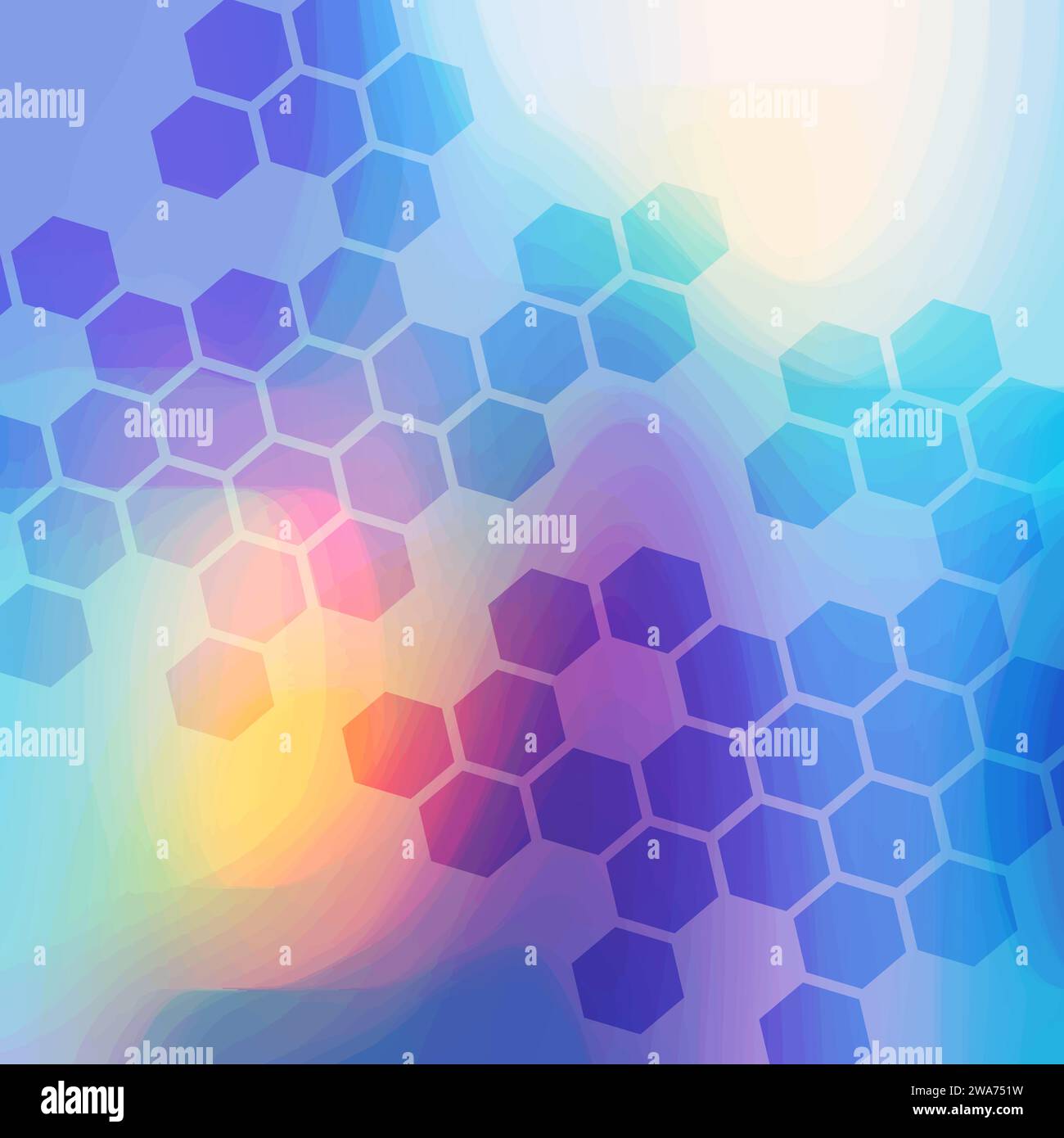 Abstract  background with hexagon shapes Stock Vector