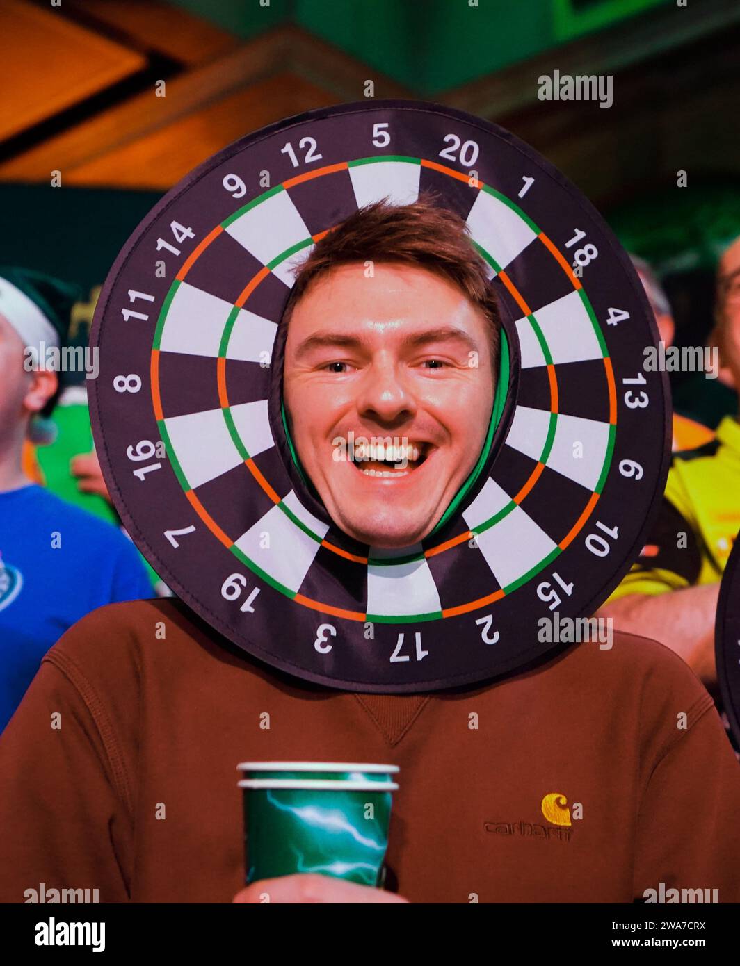 A general view of a fan on day fifteen of the Paddy Power World Darts