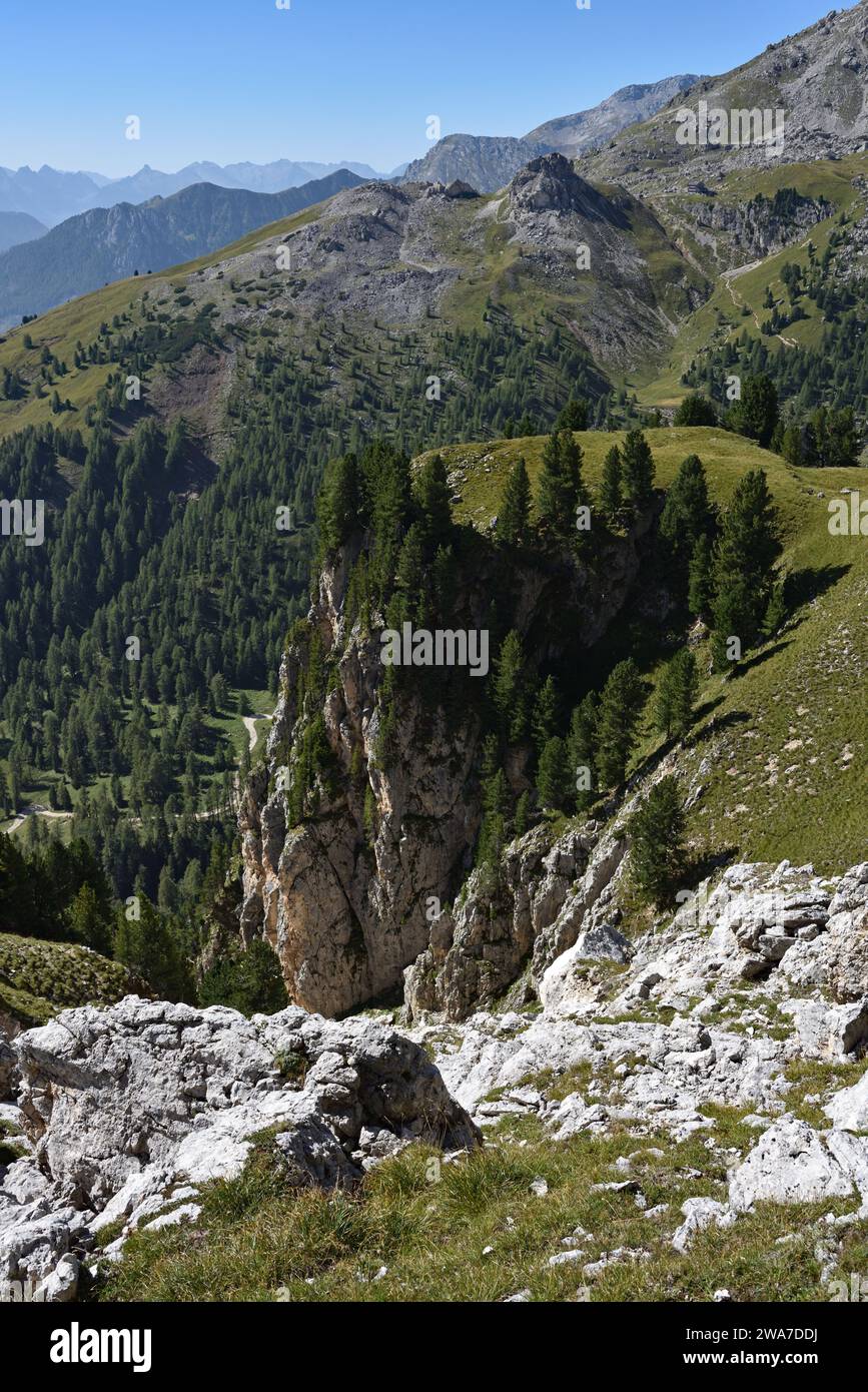 Hiking in the Dolomites, Italy Stock Photo - Alamy