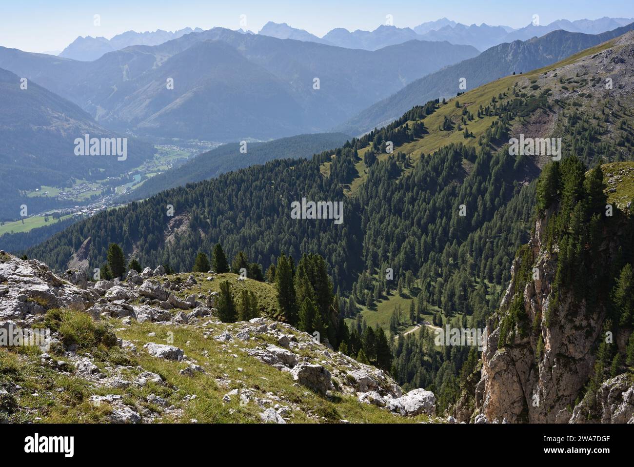 Hiking in the Dolomites, Italy Stock Photo - Alamy