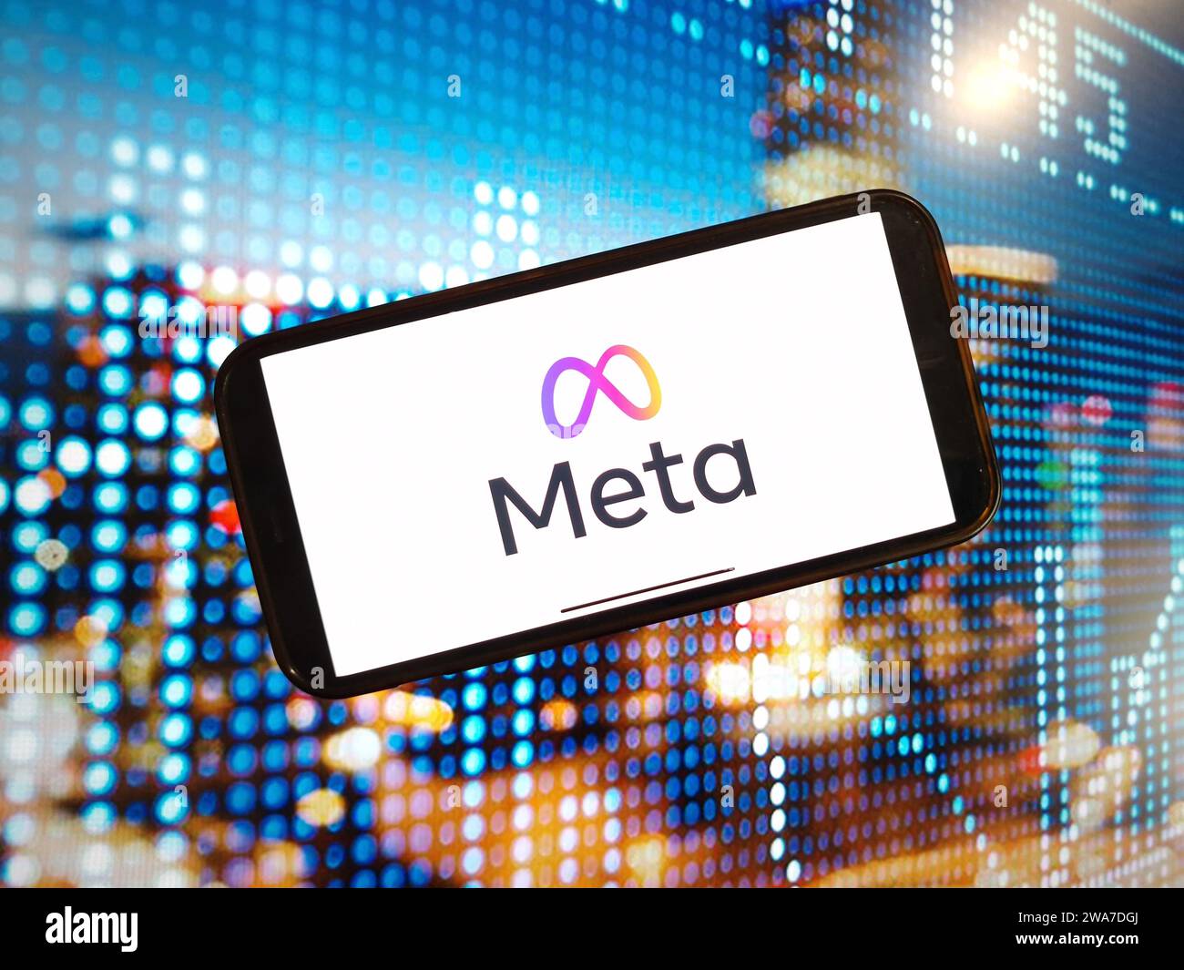Konskie, Poland January 02, 2024 Meta Platforms logo displayed on