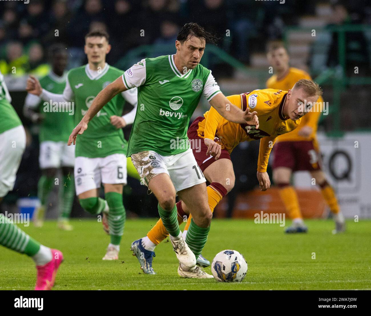 Edinburgh, UK. 02nd Jan, 2025. Scottish Premiership Hibernian FC v