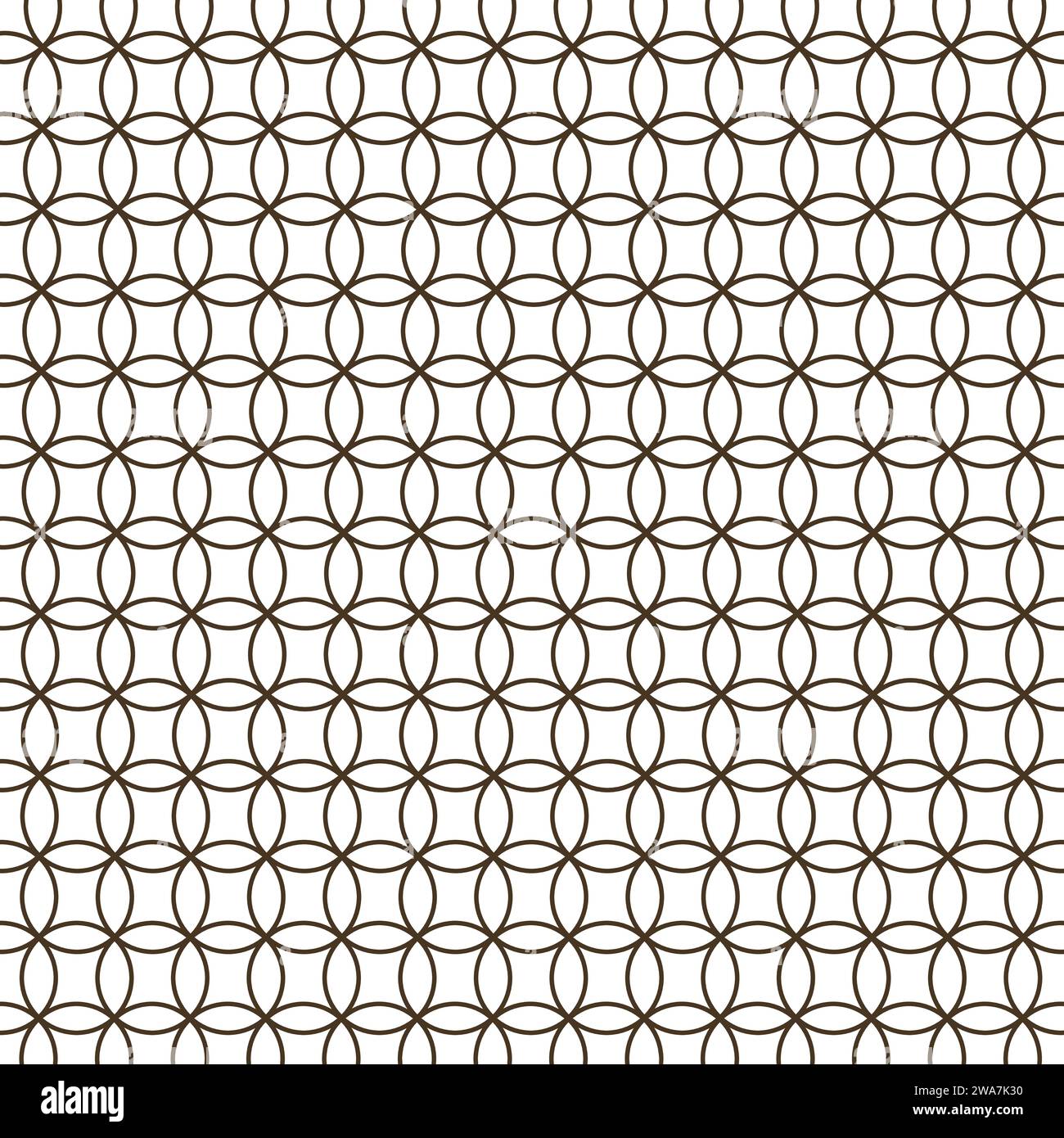 Geometric pattern of circles on white background Stock Vector