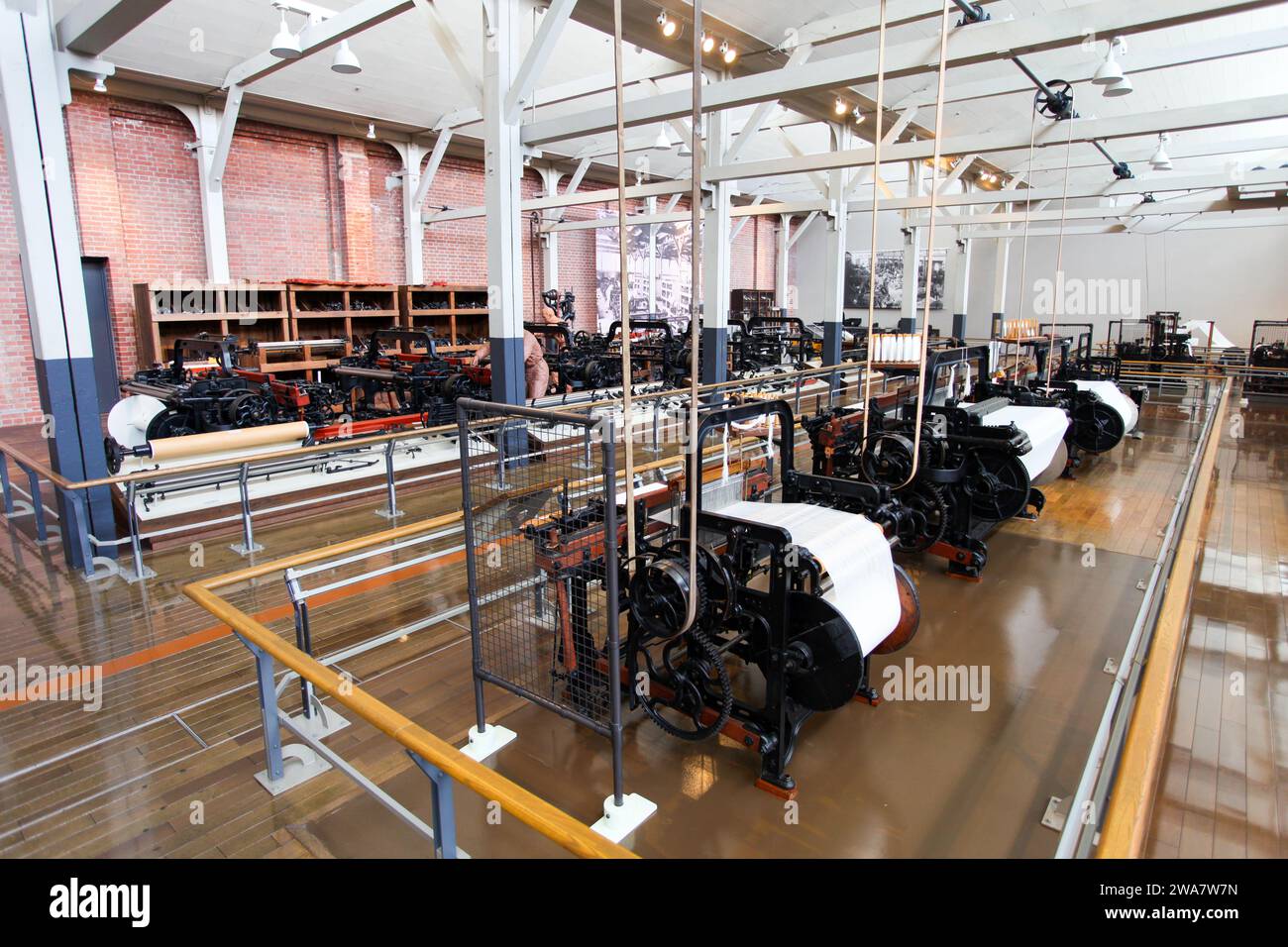 Inside the Toyota Commemorative Museum of Industry and Technology in Nagoya, Japan. Stock Photo