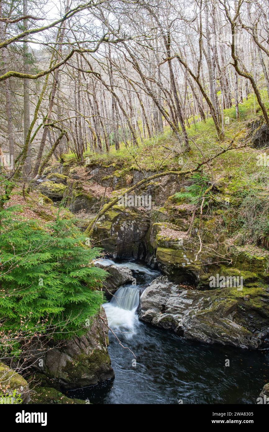 Deils Cauldron, Comrie, Perthshire Scotland, UK Stock Photo