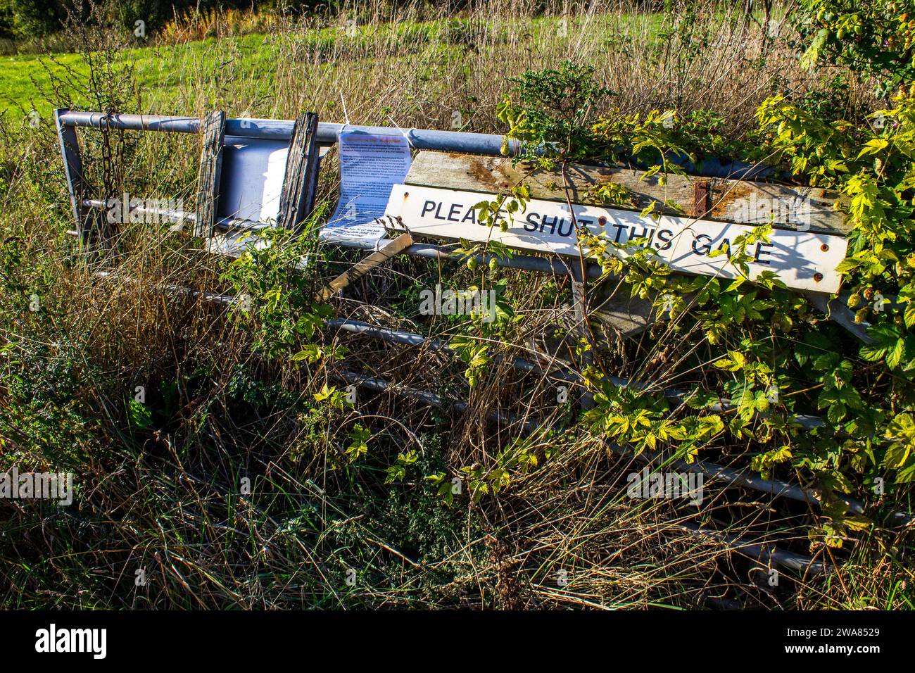 Countryside code humour Stock Photo