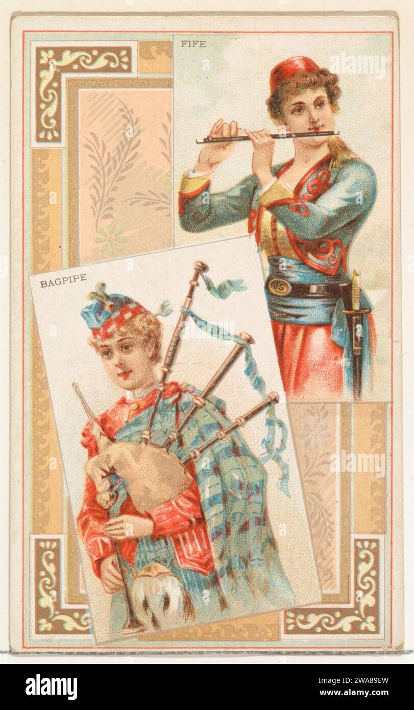 Besson Fife Musical Instrument Fife and Bagpipe, from the Musical Instruments series (N121) issued by ...