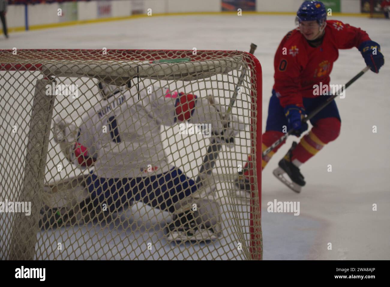 Dumfries, 15 December 2023. Netminder Benjamin Norton playing for Great
