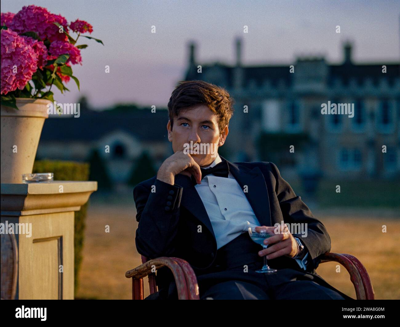 Saltburn (2023) directed by Emerald Fennell and starring Barry Keoghan as Oliver Quick, a student at Oxford University who finds himself drawn into the world of a charming and aristocratic classmate, who invites him to his eccentric family's sprawling estate for a summer never to be forgotten. Publicity photograph ***EDITORIAL USE ONLY***. Credit: BFA / Amazon MGM Studios Stock Photo