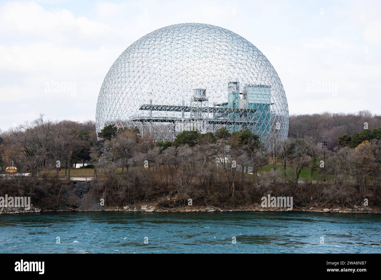 The Biosphere Environment Museum from Notre-Dame Island in Montreal, Quebec, Canada Stock Photo