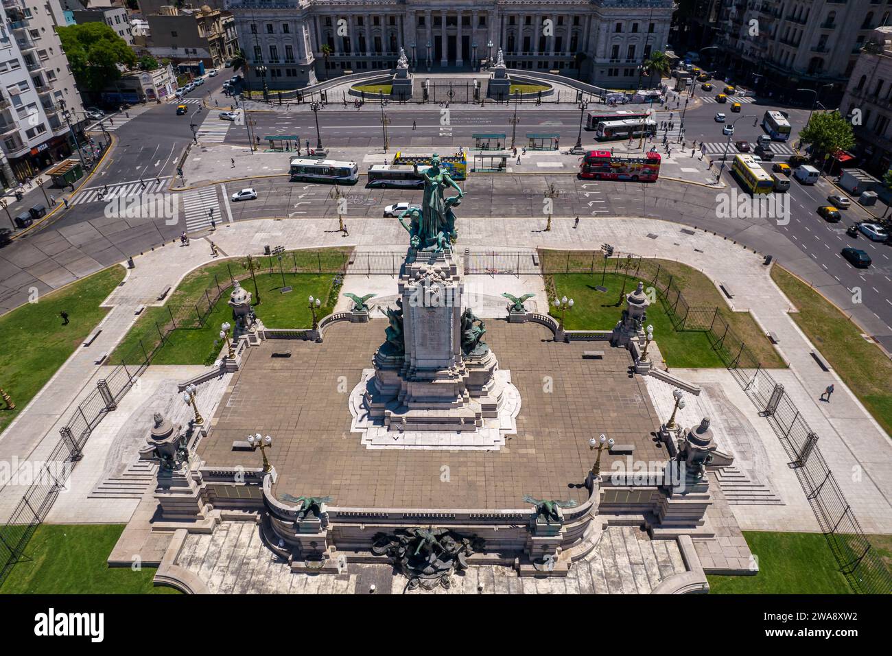 Beautiful Aerial View Of The Argentina Flag Waving The Palace Of The Beautiful aerial view of the argentina flag waving the palace of the