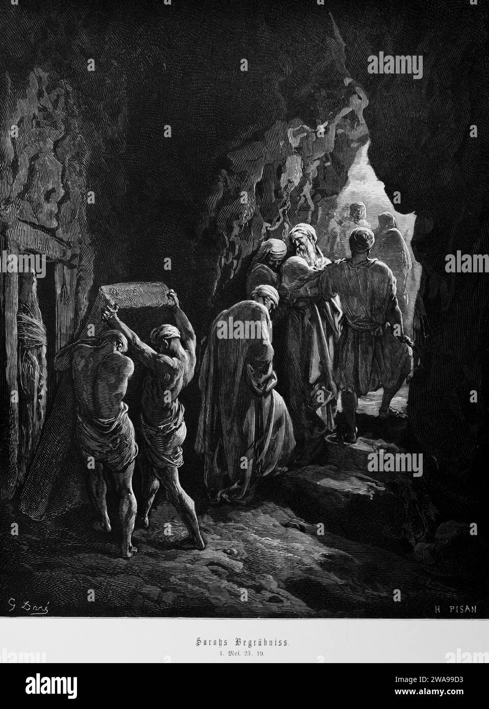 Bible, Sarah's burial, Genesis, 23, 19, grotto, death, people, tomb ...