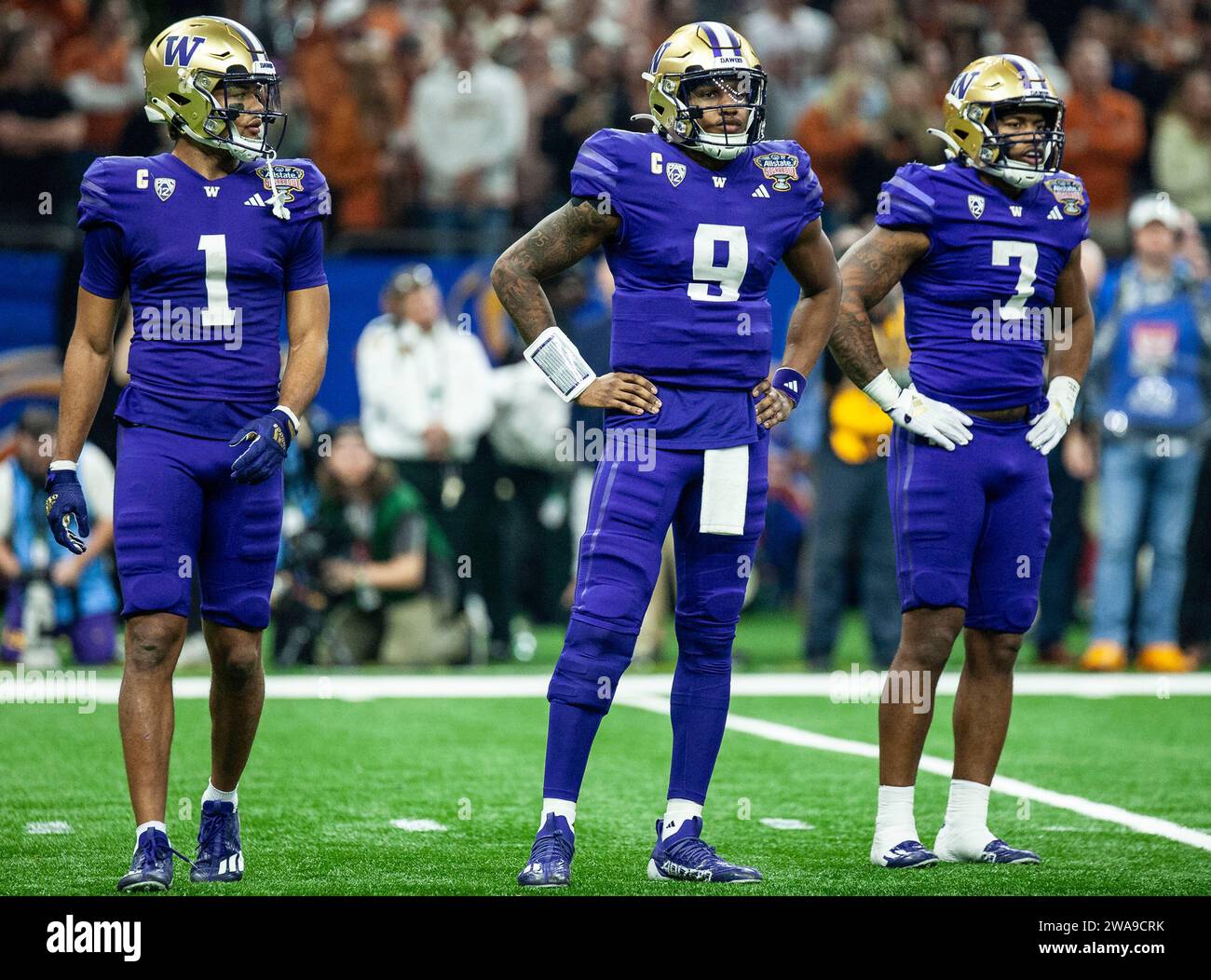 January 01 2024 New Orleans LA U.S.A. Washington wide receiver Rome