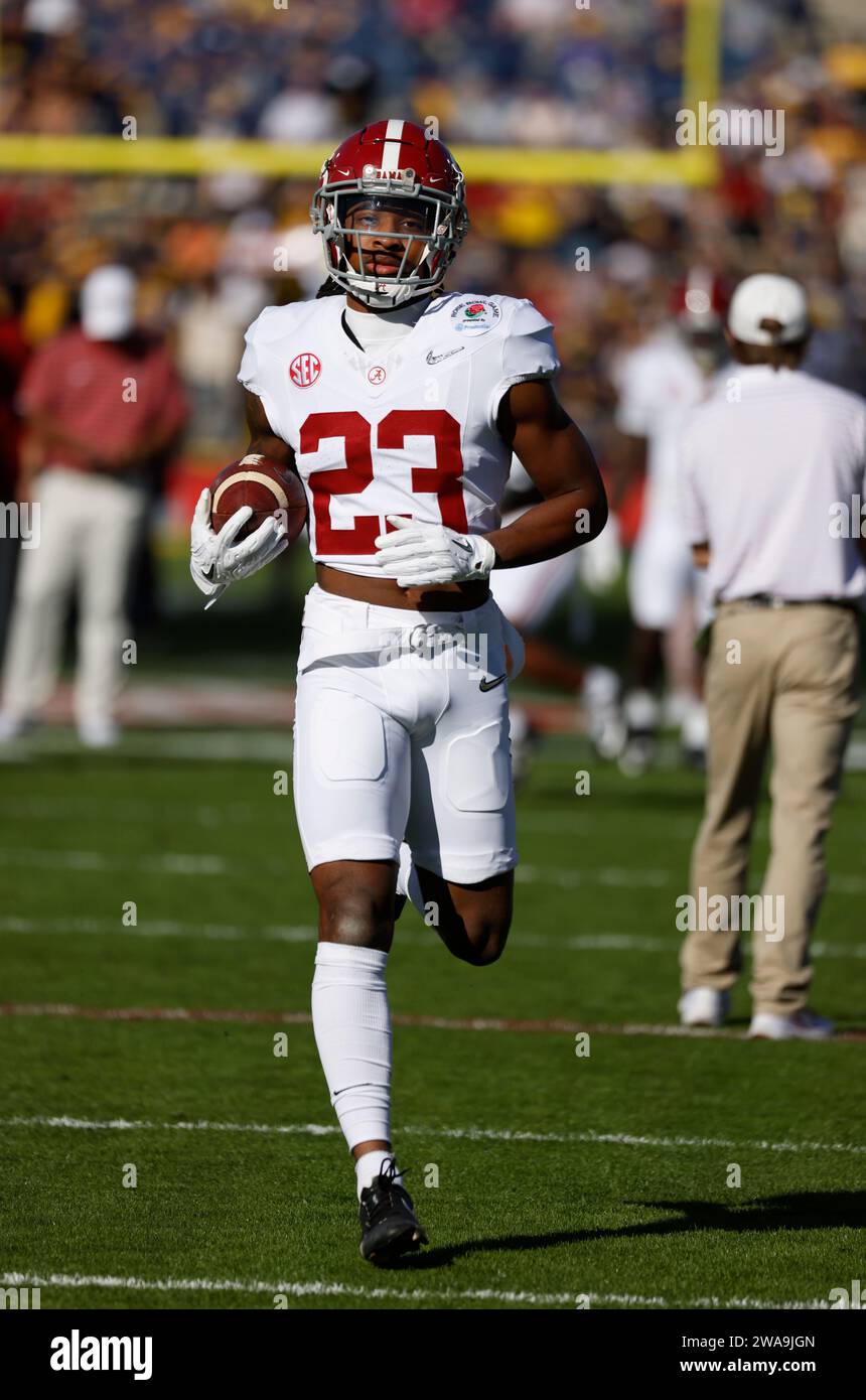 Pasadena, California, USA. 01st Jan, 2024. Alabama Crimson Tide wide