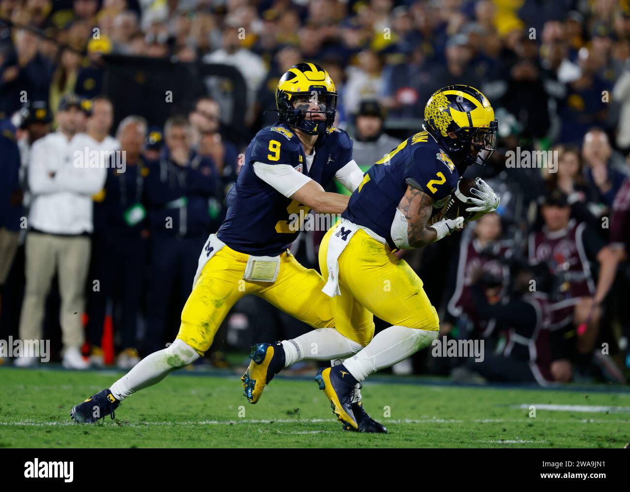 January 01, 2024 Michigan Wolverines quarterback J.J. McCarthy (9