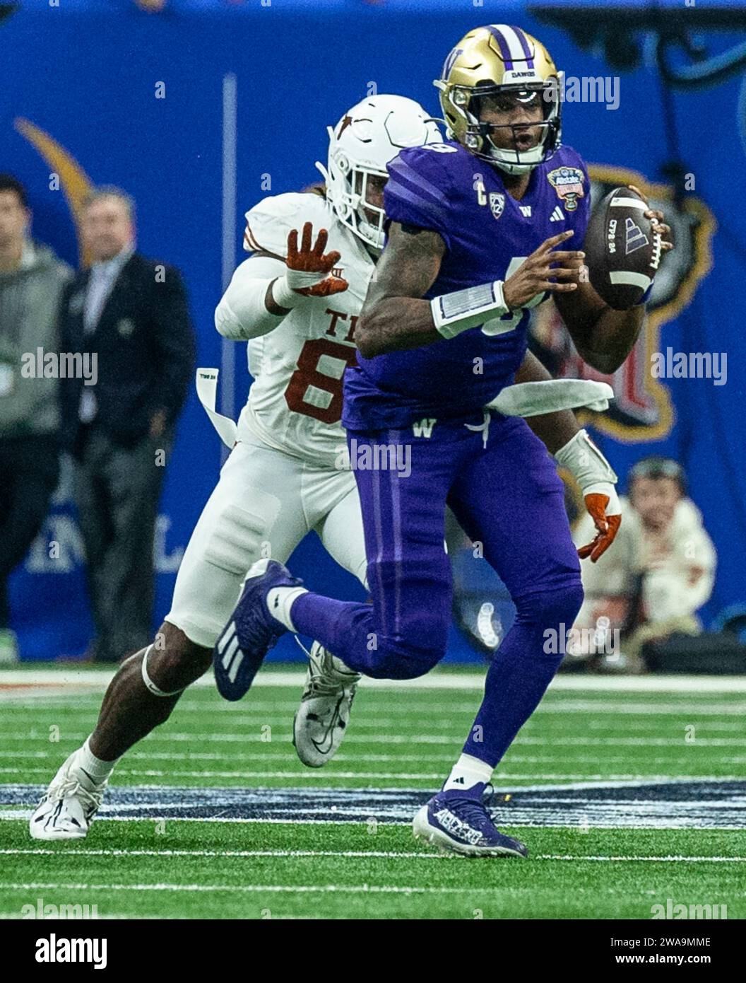 January 01 2024 New Orleans LA U.S.A. Washington quarterback Michael