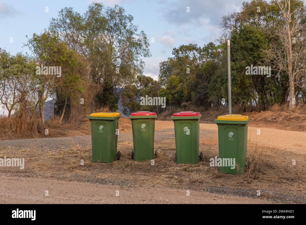 Bins in Nature Stock Photo