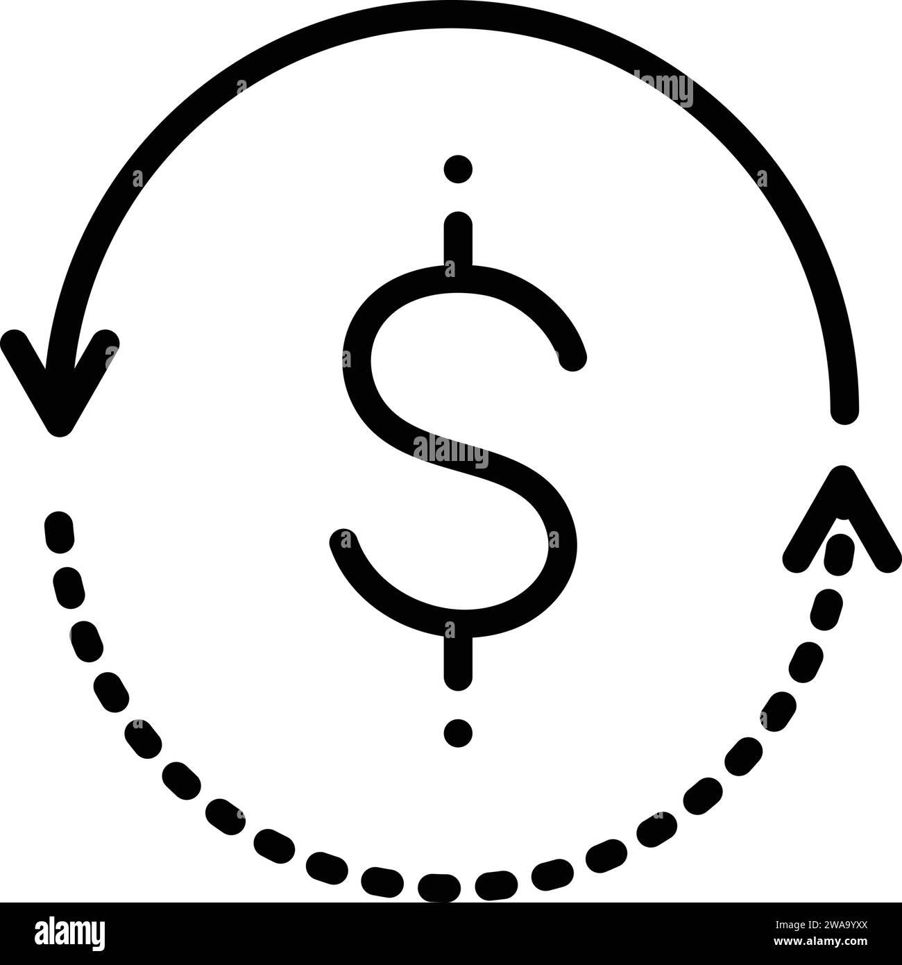 Money rotations icon Stock Vector Image & Art - Alamy