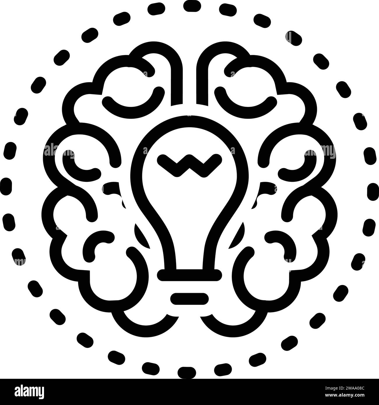 Brainstorming icon Black and White Stock Photos & Images - Alamy