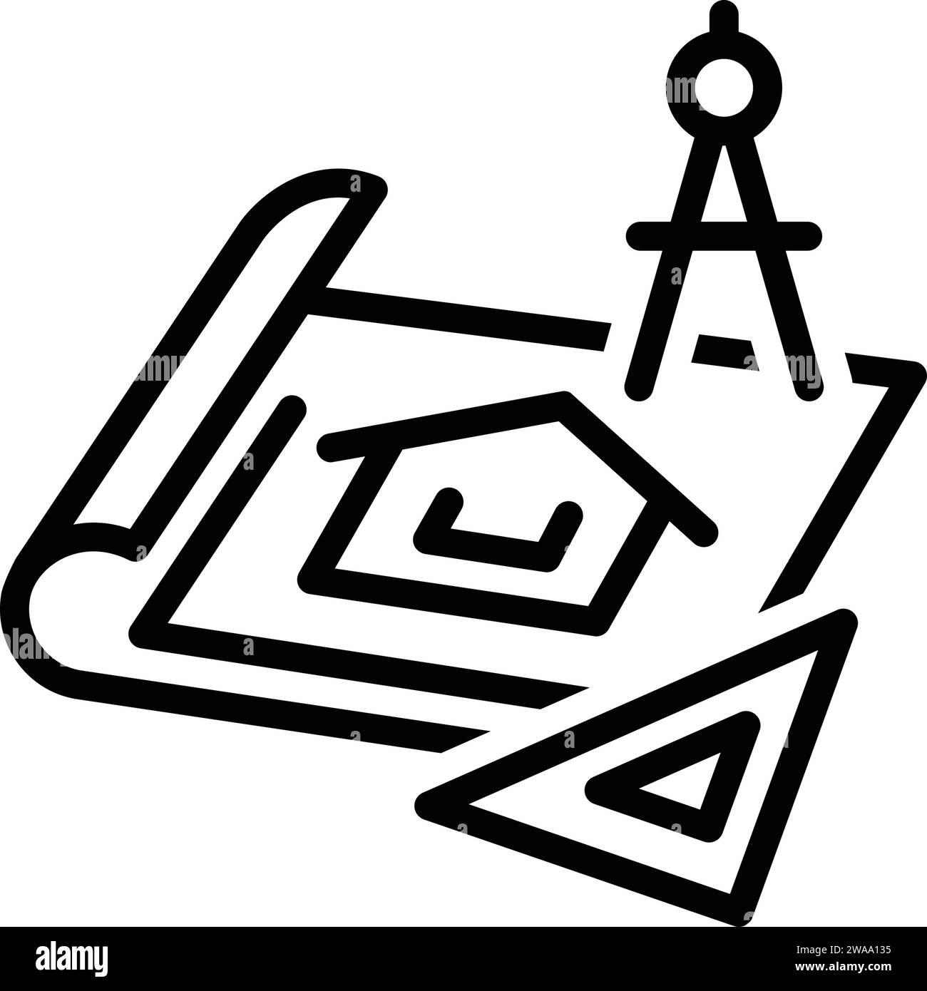 Icon for blueprints Stock Vector