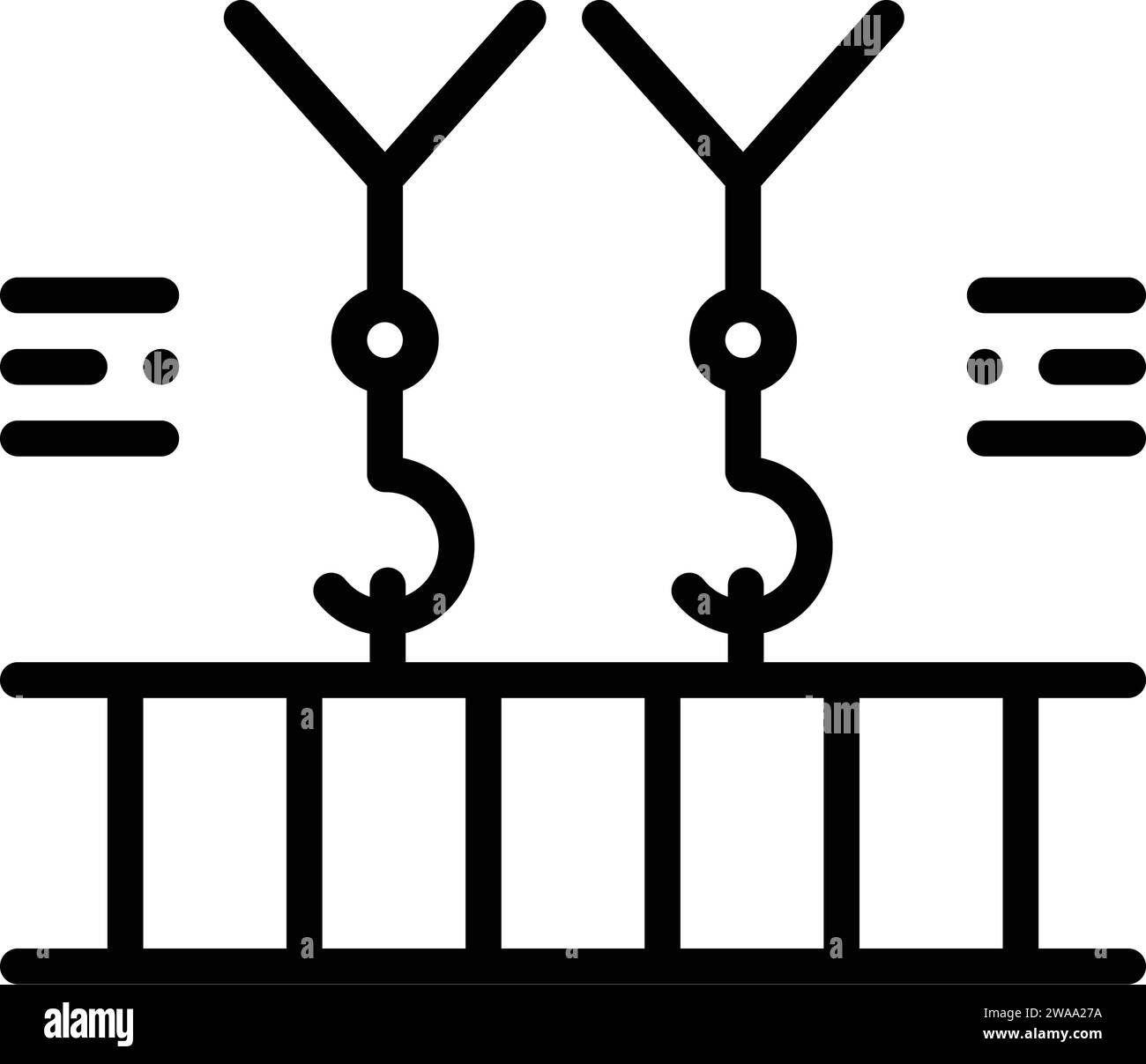 Overhead crane illustration Cut Out Stock Images & Pictures - Alamy