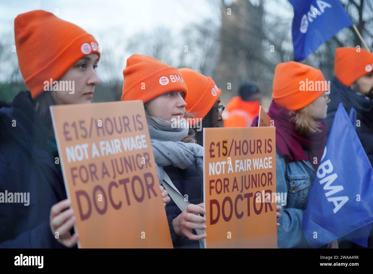 Junior doctors and members of the British Medical Association (BMA ...