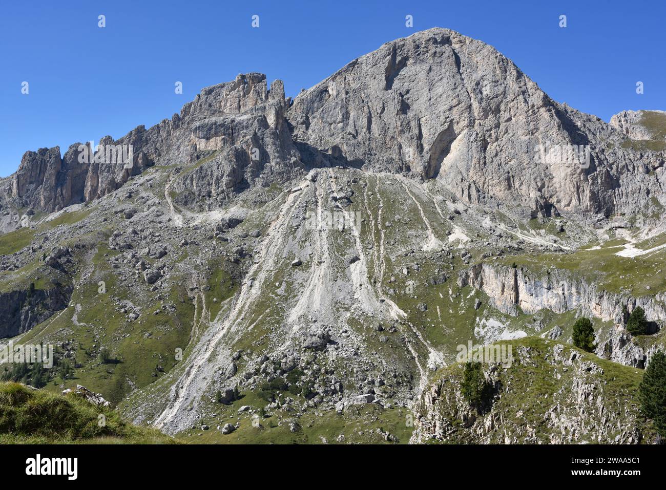 Hiking in the Dolomites, Italy Stock Photo - Alamy