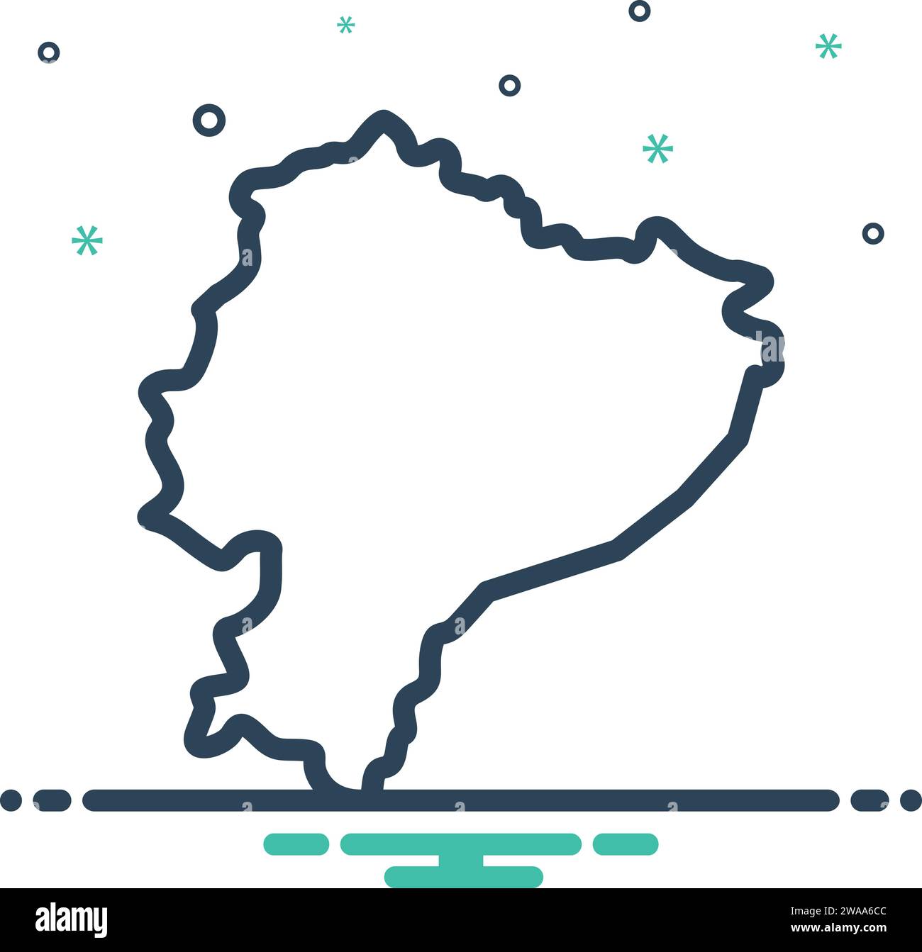 Icon for ecuador,region Stock Vector