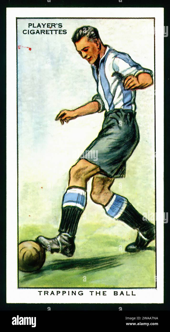 football cigarette cards Illustration vintage football card ball hi-res stock photography and images