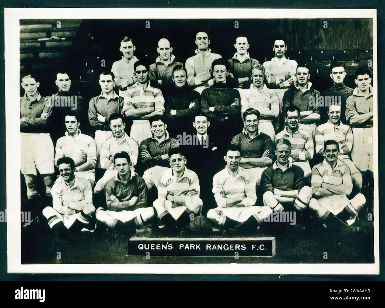 Queens Park Rangers FC - Vintage Cigarette Card Illustration Stock Photo