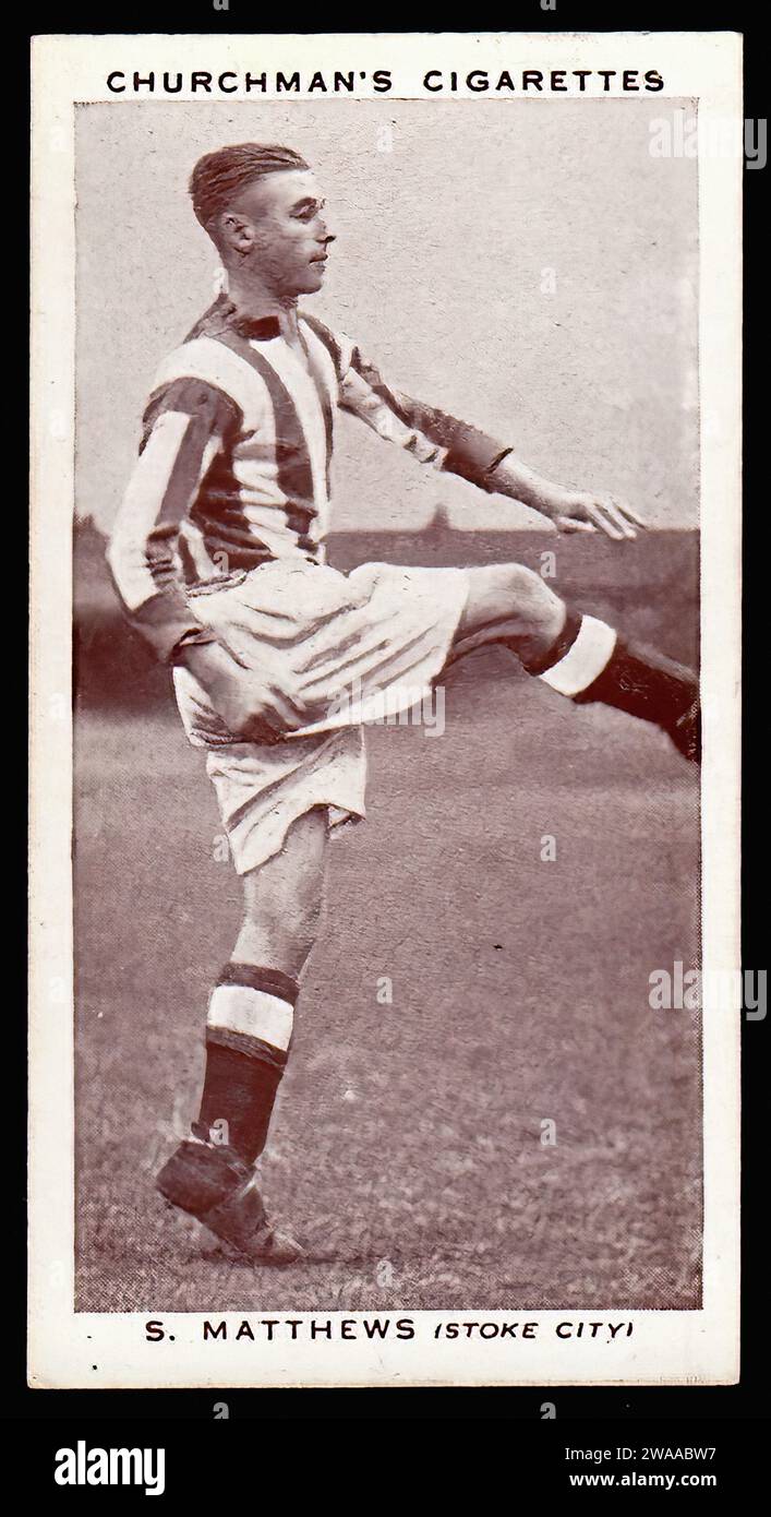 Stanley MATTHEWS Rookie Card – England – Stoke