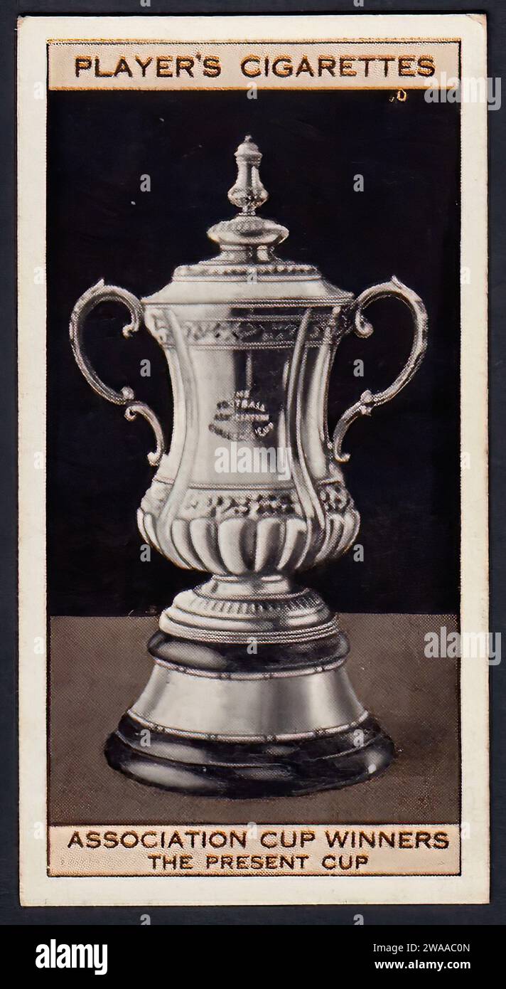 The F.A. Cup - Vintage Cigarette Card Illustration Stock Photo