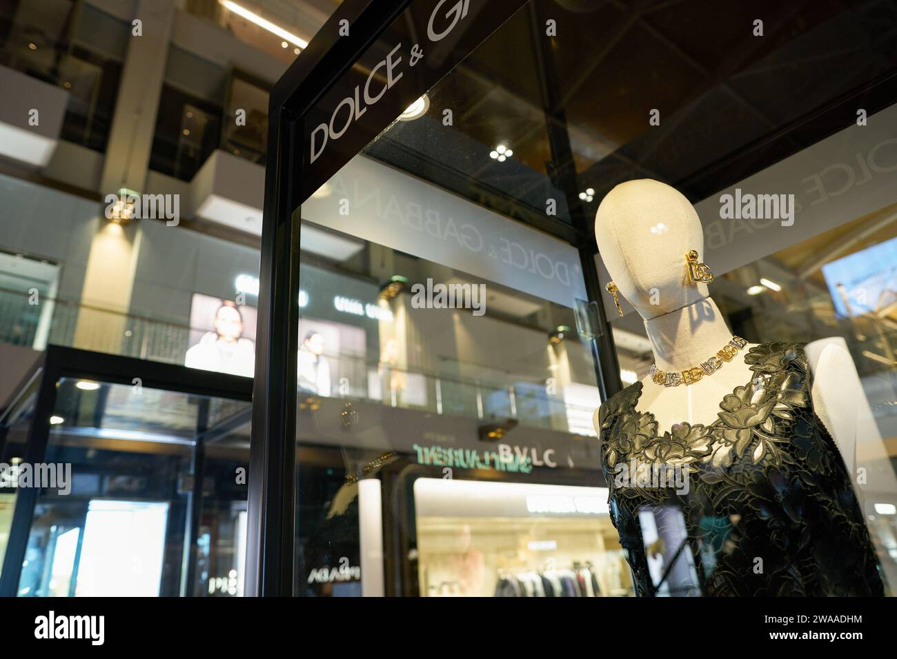 SINGAPORE NOVEMBER 05, 2023 dressed mannequin displayed at the