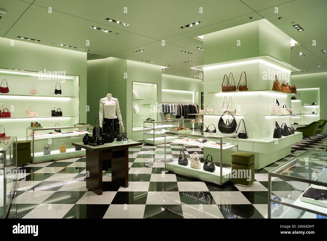 Prada store at Marina Bay Sands shopping mall Singapore Stock Photo Alamy