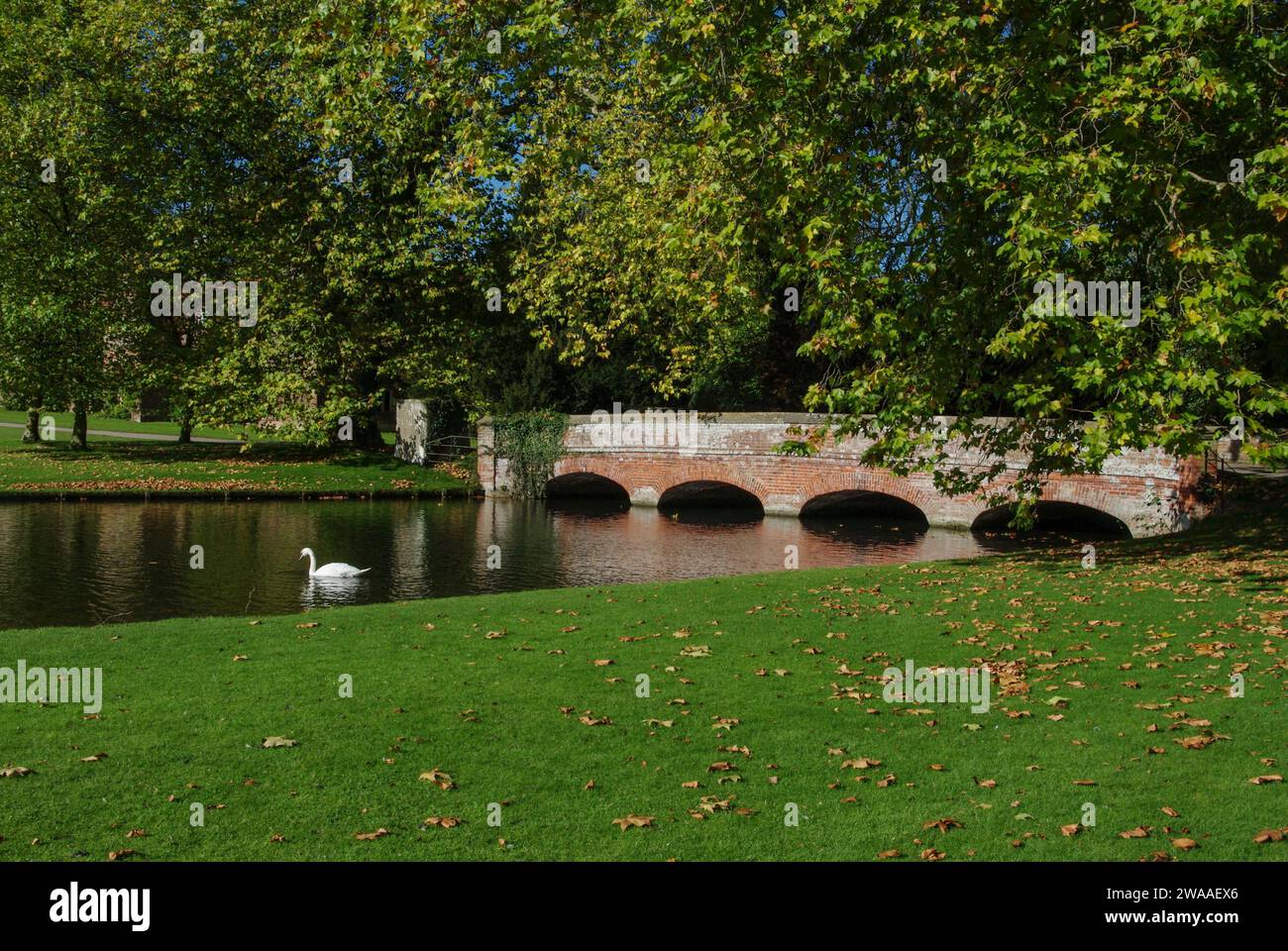 Stable Bridge over the River Cam in the grounds of Audley End House