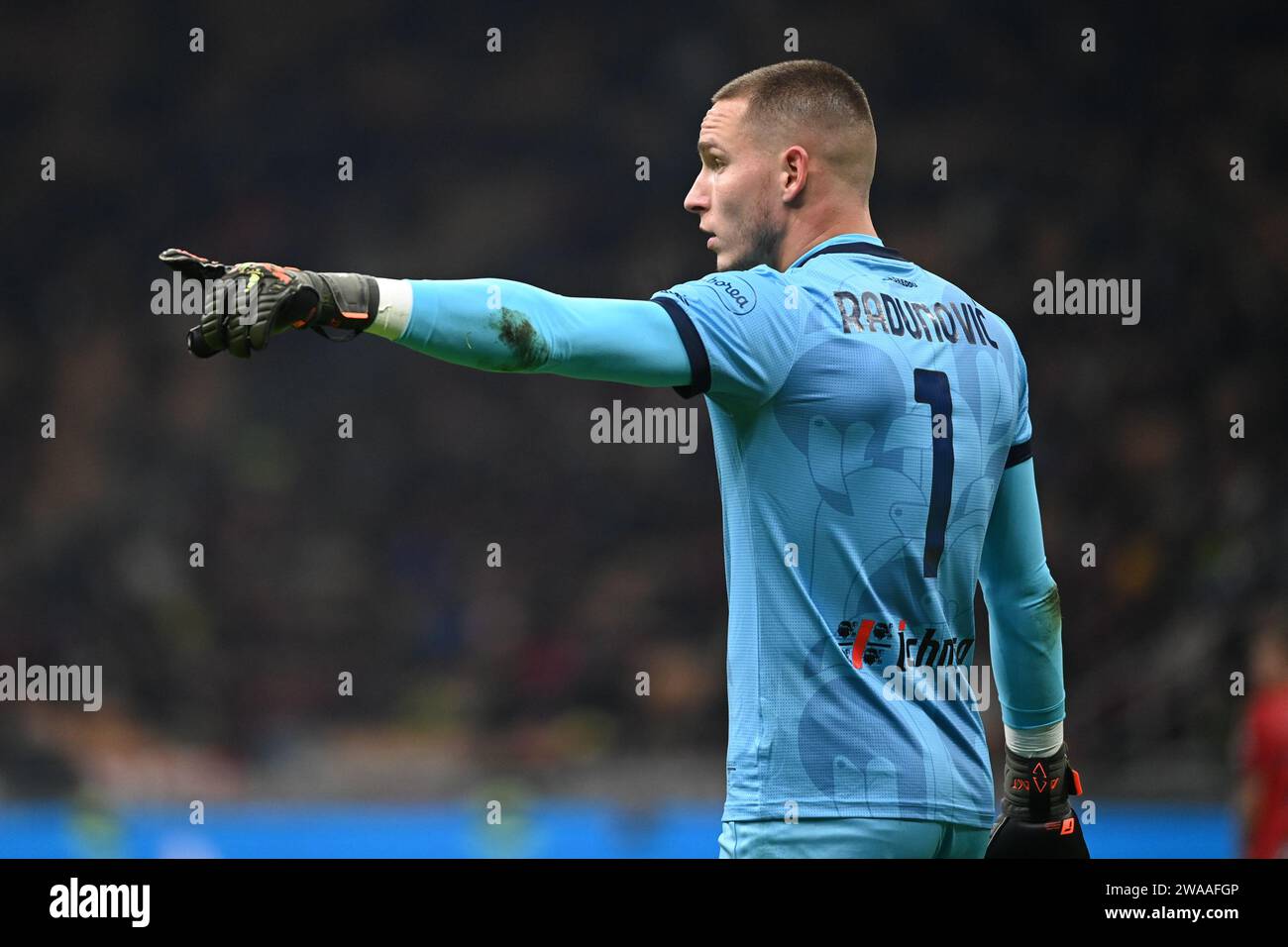 Milan, Italy. 02nd Jan, 2024. Boris Radunovic (Cagliari) during AC ...