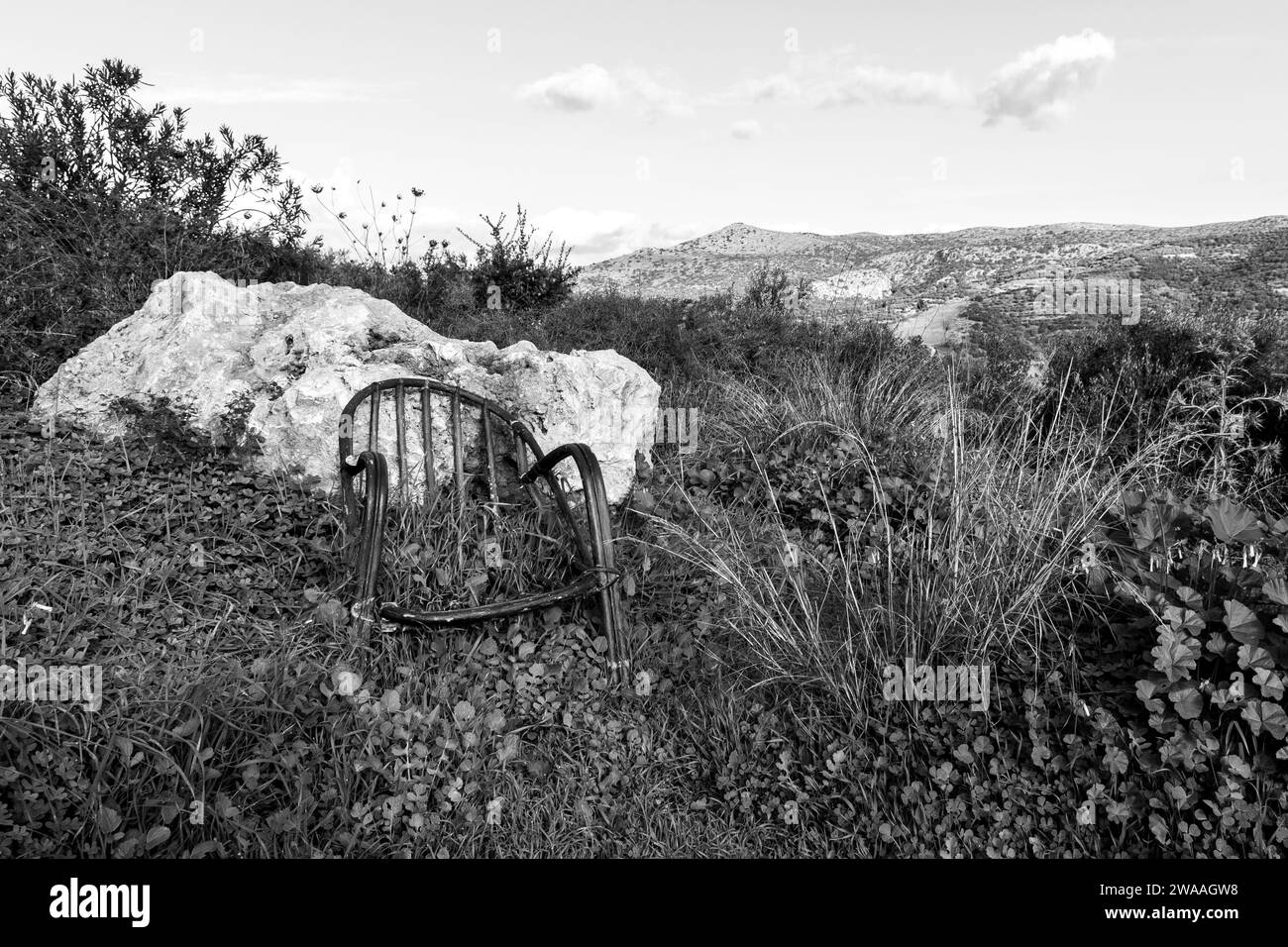 Abandoned chair.. Stock Photo