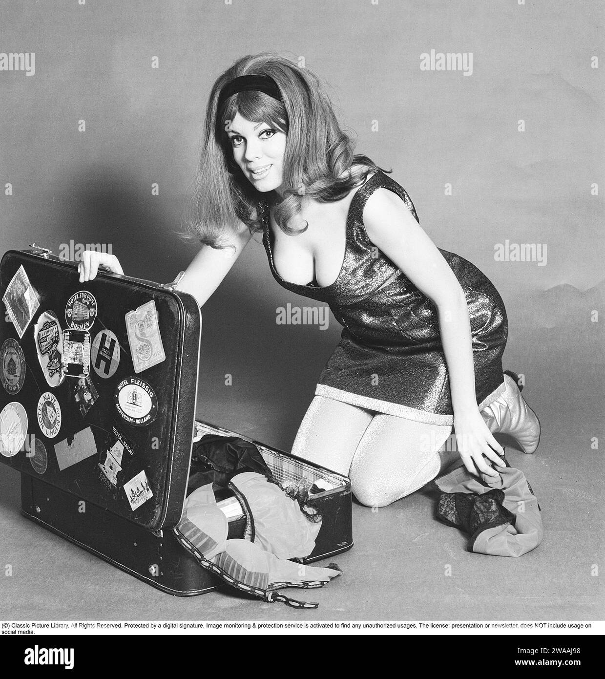 1960s suitcase hi-res stock photography and images - Alamy